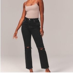 Abercrombie & Fitch Jeans Ankle Straight Ultra High Rise 26W